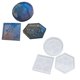 thumbnail image 1 of 3 moldes para posavasos de resina epoxi, bandejas cuadradas, circulares, hexagonales, de silicona para fundición de resina, posavasos DIY, 1 of 6