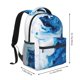 thumbnail image 2 of Disketp Blue White Fluid Art Mochila Estampada para Hombre y Mujer – Mochila Ligera Clásica con Múltiples Bolsillos para Universidad, Trabajo y Viajes-One Size, 2 of 5