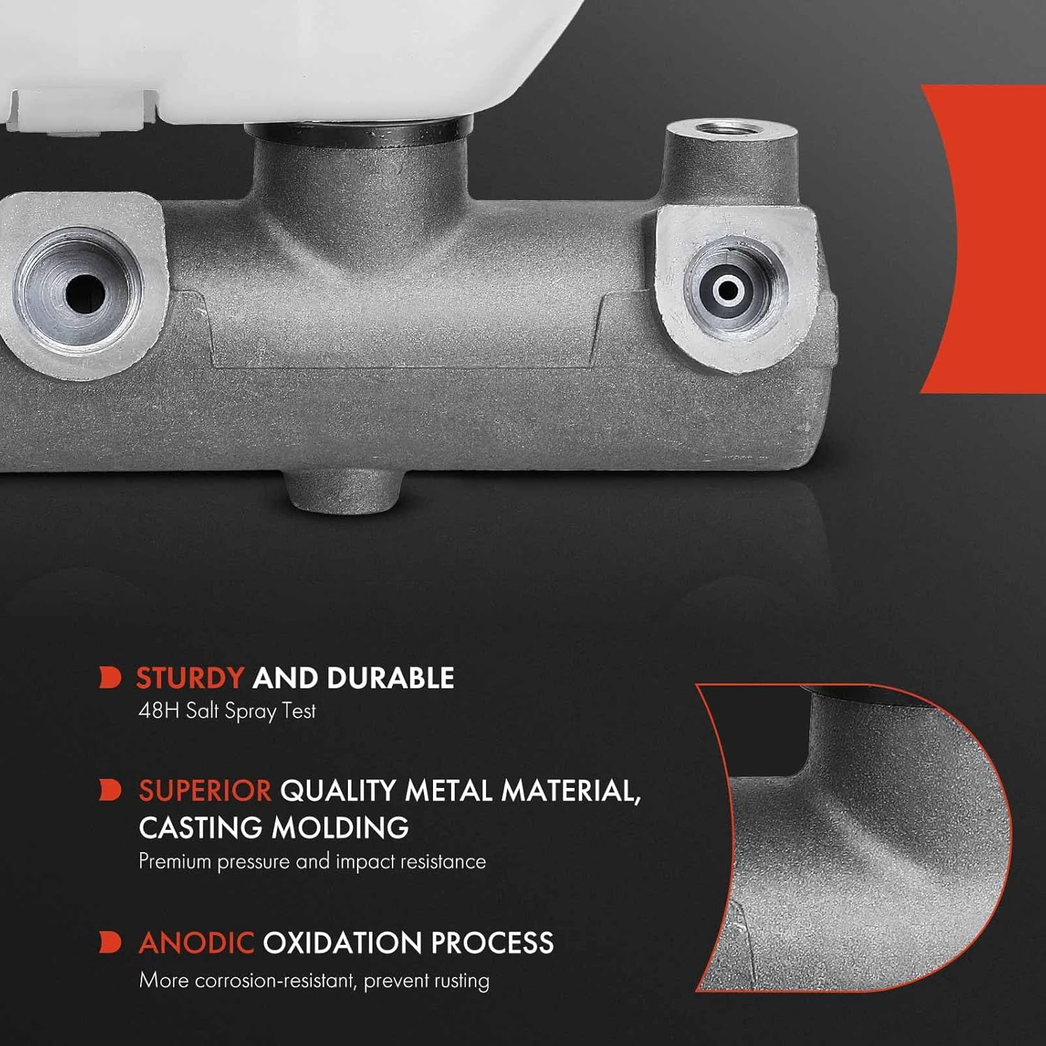 A-Premium Brake Master Cylinder Compatible with Ford Vehicles - For Bronco/E-150 Econoline/E-150 Econoline Club Wagon 1994-1996, For F-150 1994-2003, For F-150 Heritage 2004 - Replace OE# F4TZ2140F