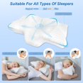 thumbnail image 4 of Ergo Relieve Memory Foam Neck and Shoulder Support Pillow (White), 4 of 9