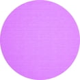 thumbnail image 1 of Ahgly Company Indoor Round Solid Purple Modern Area Rugs, 7' Round, 1 of 4