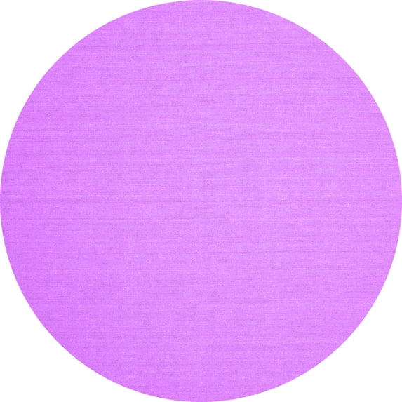 Ahgly Company Indoor Round Solid Purple Modern Area Rugs, 7' Round