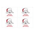thumbnail image 2 of MKHERT Cute Labrador Puppy Dog Year Santa Claus Hat Placemats Table Mats for Dining Room Kitchen Table Decoration 12x18 inch,Set of 4, 2 of 4