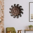 thumbnail image 3 of Comfy Hour Sun Face Metal Wall Art Decor, 27", Bronze, 3 of 3
