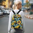 thumbnail image 7 of FORMRS Mini Backpack Purse for Women Quilted Travel Daypack Casual Shoulder Bag, Sunflower Butterfly Pattern, 7 of 7