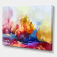 thumbnail image 1 of Designart - Paysage Abstrait Coloré I - Moderne & Contemporain Toile Impression d'Art Mural, 1 of 2