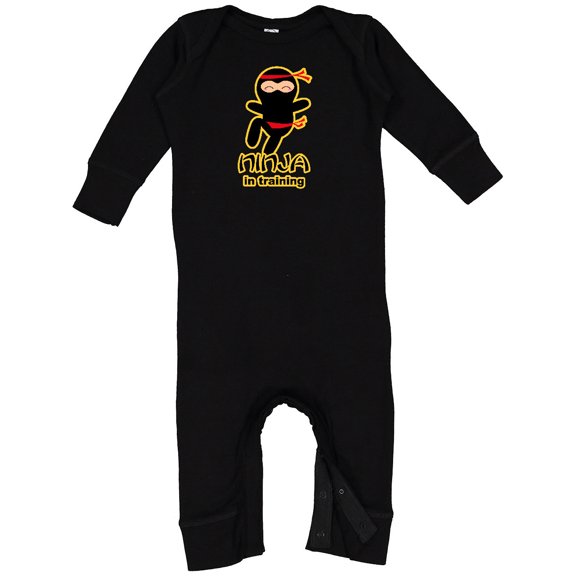 Inktastic Ninja in Training Baby Romper Coveralls