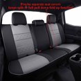 thumbnail image 2 of EKR Custom Fit Traverse Car Seat Covers for Chevy Traverse LT,RS,Premier,High Country 2018 - 2023 -Breathable Leatherette Auto Seat Covers(Full Set,Black/Gray), 2 of 6