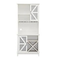 thumbnail image 2 of Home Source Elegant Off-White Bar Cabinet, 2 of 3