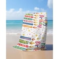 thumbnail image 4 of Happy Birthday Beach Towels Oversized Super Absorbent, Colorful Star Funny Celebration Lightweight Bath Towel Quick Dry Sets For Bathroom/Pool/Rv Camping/Beach Play/Gym Room/Picnic 30"x60", 4 of 8