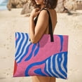 thumbnail image 5 of Color Wave Point Geometry Waterproof Picnic Blanket with Foldable Zipper, Suitable for Outdoor Use, Suitable for Travel, Camping, Beaches, Parks, Grasslands, Picnic Blanket Accessories, 5 of 8
