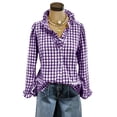 thumbnail image 4 of Njagoc3 Long Sleeve Shirts for Women Crew Neck Women Long Sleeve Tops Casual Fall Tops Trendy Cute T Shirts Outfits Clothes, 4 of 6