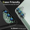 thumbnail image 4 of for Samsung Galaxy S24 Plus Camera Lens Protector, 9H Tempered Glass Camera Cover Screen Protector Metal Individual Ring for Samsung Galaxy S24 Plus, Darkgreen, 4 of 5