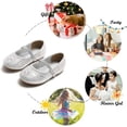 thumbnail image 4 of Toddler Flower Girl Dress Shoes - Girl Ballet Flats Party School Shoes Wedding, 4 of 6
