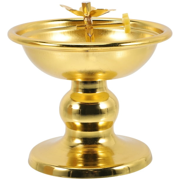 Retro Oil Lamp Vintage Kerosene Lamp Decorative Worship Lamp Temple Oil