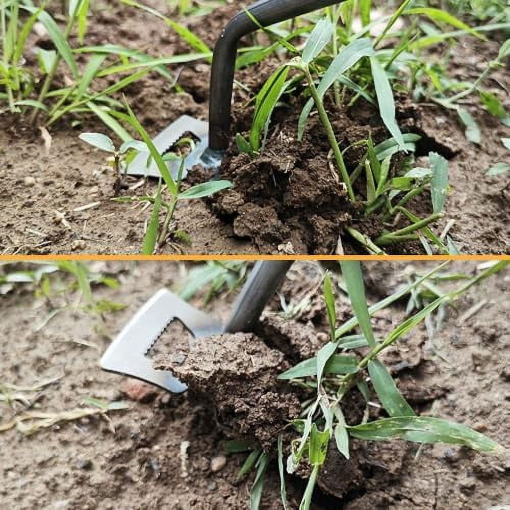 Gardening Hand Weeder Tools, 2024 New Weeding Artifact Uprooting Weeding Tool, Durable Manganese Steel Crevice Weeding Tool, Manual Multifunctional Weeders Gardening Tools for Garden Farm (11 Tines)