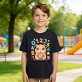 thumbnail image 2 of XEGLSBU Girls Shirts Size 10-12 Crop Kids Graphic Print Short Sleeve T Shirt Casual Crew Neck Tee for Girls Boys Youth Blend Top Black Size 6-7 Years, 2 of 6