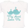 thumbnail image 4 of Inktastic My Aunt Loves Me Whale Boys or Girls Long Sleeve Baby Bodysuit, 4 of 5