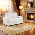 thumbnail image 2 of Furnibear Toddler Chair 2 Seat Kids Sofa Toddler Sofa Couch with Soft Teddy Fleece Upholstery and, 2 of 9