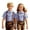 A-Blue10, variant on Boys Button Down Shirts Checked Short Sleeve Collared Shirt With Print Comfortable Classic Boys Daily Wear Casual Tops