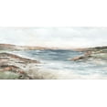 thumbnail image 2 of Mavis, Luna 24x14 White Modern Wood Framed Museum Art Print Titled - Calm Seacoast, 2 of 4