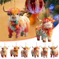 thumbnail image 3 of 13 Pcs Cow Christmas Ornaments for Christmas Tree  Cow Christmas Pendants for Cars Backpacks Decor, 3 of 10