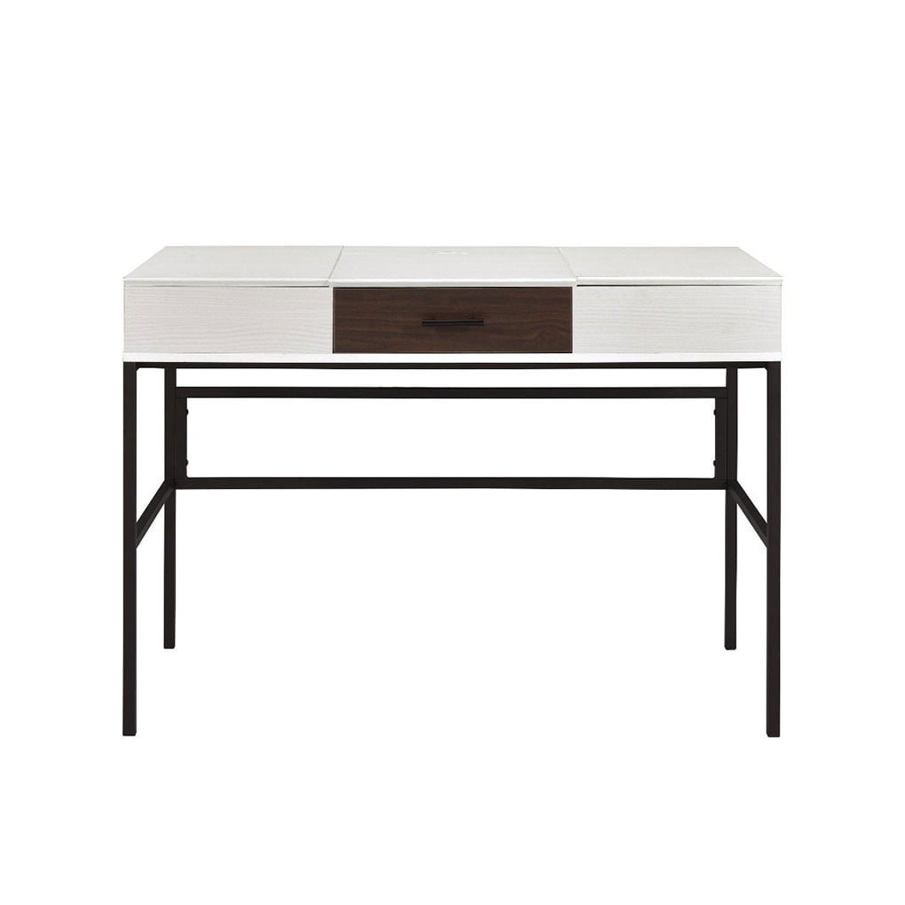 Computer Desk USB Port Writing Table 1 Drawer Metal Base Office Desk