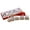 White, variant on Christmas Train Decorations, Pink Mini Toy Train Set with 4 Carriages, DIY Festive Cardboard Craft for Kids
