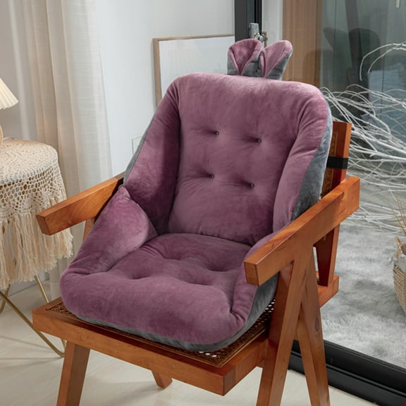 Uxgjfwu Velvet Seat Cushion 18 Inch Square Seat and Back Cushion Set with Comfortable Support for Office Chair Sofa Car Seat Home Bedroom and Office Use