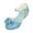 Blue, variant on NOKIO Kids Princess Party Sandals Children'S Princess Glitter Sandals Girls' Princess Sandals Girls Rhinestone Bow Closed Toe Sequin PU Shoes High Heel Shoes Wedding Prom Party