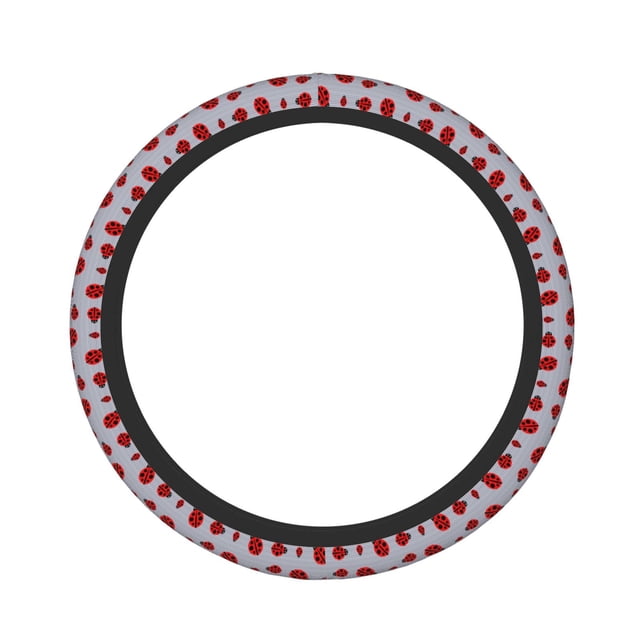 Balery Ladybug Fundas elásticas antideslizantes para volante, funda protectora universal para hombre y mujer, 15 pulgadas, accesorios para coche.