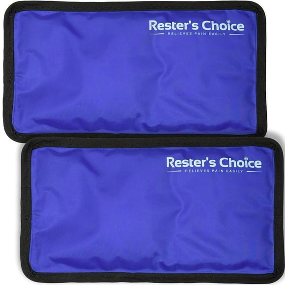 Paquete de 2 paquetes de gel para frío y caliente Rester's Choice, tamaño mediano