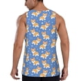 thumbnail image 3 of Gaeub Corgi Men's Athletic Tank Top, Workout Sleeveless Shirts, Running Tank Tops for Gym, Running, Training - X-Large, 3 of 9