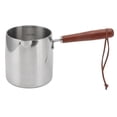 thumbnail image 2 of Milk Warmer Pot, Rustproof 450ML Butter Warmer Pot 2 Pour Spouts Induction Bottom  For Chocolate For Soups For Milk, 2 of 8