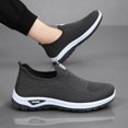 thumbnail image 5 of NOKIO Men's Walking Shoes Lightweight Breathable Knit Sneakers Comfortable S𝗅ip On Sport Shoes with Non-S𝗅ip Durab𝗅e Sole for All Day Standing,Work,Travel and Casual Wear, 5 of 6