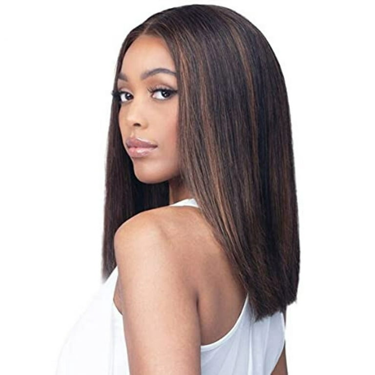 BOBBI BOSS LACE H H STRAIGHT 16 HUMAN HAIR FULL LACE WIG HEAT SAFE