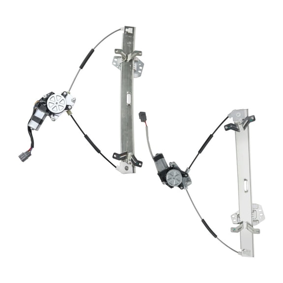 KarParts360 For Honda Accord 2003 04 05 06 2007 Sedan Window Regulator Driver And Passenger Side Pair | Front | Power | With Motor | Cable Type | With Anti-Pitch | Replacement For HO1351109, HO135010