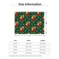 thumbnail image 5 of Naloa Vintage Santa Skiing Green Plaid Flannel Fleece Throw Blanket for Bed Couch, Thick Blanket - All Seasons Suitable for Women, Men and Kids-40"x30", 5 of 6