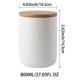 thumbnail image 2 of Ceramic Storage Jar Bamboo Lid Storage Bottles Spices Sugar Container, 2 of 5