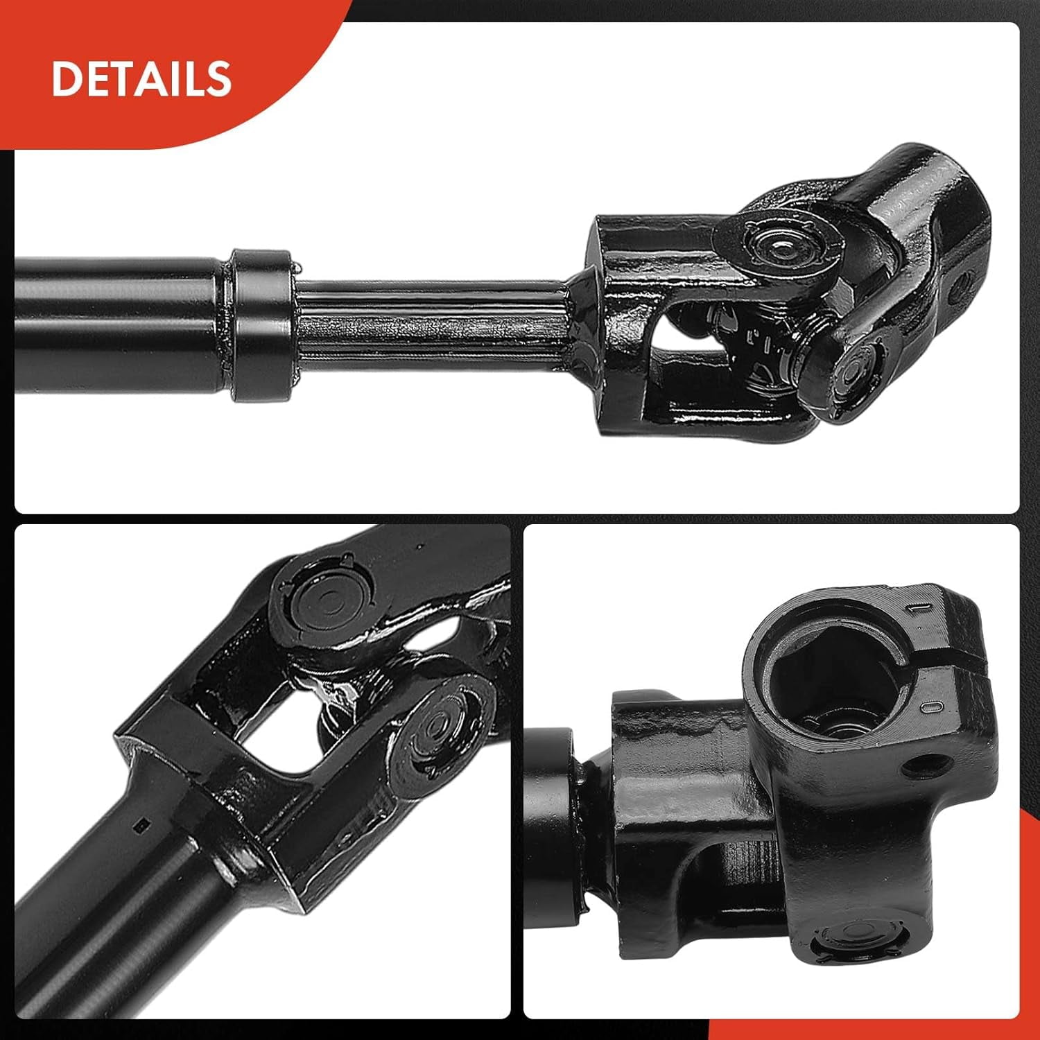 A-Premium Lower Intermediate Steering Shaft Steering Column Shaft with U-Joint Coupler Compatible with 2004-2008 Ford F-150 & 2006-2008 Lincoln Mark LT, Replace # 5L3Z3B676AA