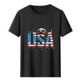 thumbnail image 5 of Fjofpr Mens Shirts Graphic Tees under $10 Men's Independence Day Printed Short Sleeved T-shirt, 5 of 5