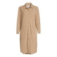 thumbnail image 5 of Eliza Long Solid Button Down Dress, 5 of 5