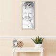 thumbnail image 3 of ArtToFrames 13" x 29" Bright Silver Picture Frame, 13x29 inch Silver Wood Poster Frame (WOM-4752), 3 of 7
