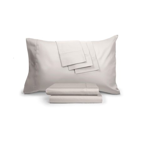 Aq Textiles T800 6 Piece Queen Sheet Set, Light Gray, Queen