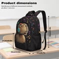 thumbnail image 7 of Yspwyqan Musical Capybara Backpack Set for Kids, 4Pcs 17 Inch 600D Polyester Kids Backpack and Lunch Box Set with Pencil Case for Elementary School, 7 of 7