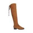 thumbnail image 2 of Bota Para Mujer Extra Larga Color Camel De Lycra Con Ajuste Superior Platonia  GINNA-02-CAMEL, 2 of 5