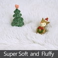 thumbnail image 4 of Softlife Stylish Soft Shaggy Velvet Carpet for Living Room/Bedroom, Fluffy Area Rugs, 4' x 5.9' , Cream, 4 of 7