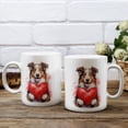 thumbnail image 3 of Happy Valentine's Day Border Collie Brings Love Heart Mug Borders Dog Lovers Gifts Idea Coffee Tea Cup - 02028, 3 of 4