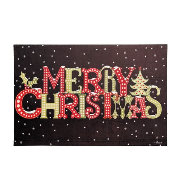 Merry Christmas Light-Up Led Wall Art 23.75 x 0.98 x 15.75 Inches.