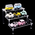 thumbnail image 6 of Acrylic Display Riser Stand Shelf Clear 3 Tier Cupcake Stand Perfume Display Holder Figures Desktop Decoration and Organizer Showcase Toys Retail Display Rack, 6 of 8